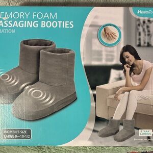 Gray Memory Foam Relaxation Booties